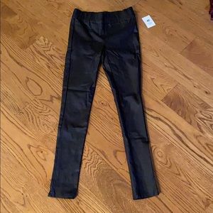 Girls Black Leather Tucker + Tate Leggings